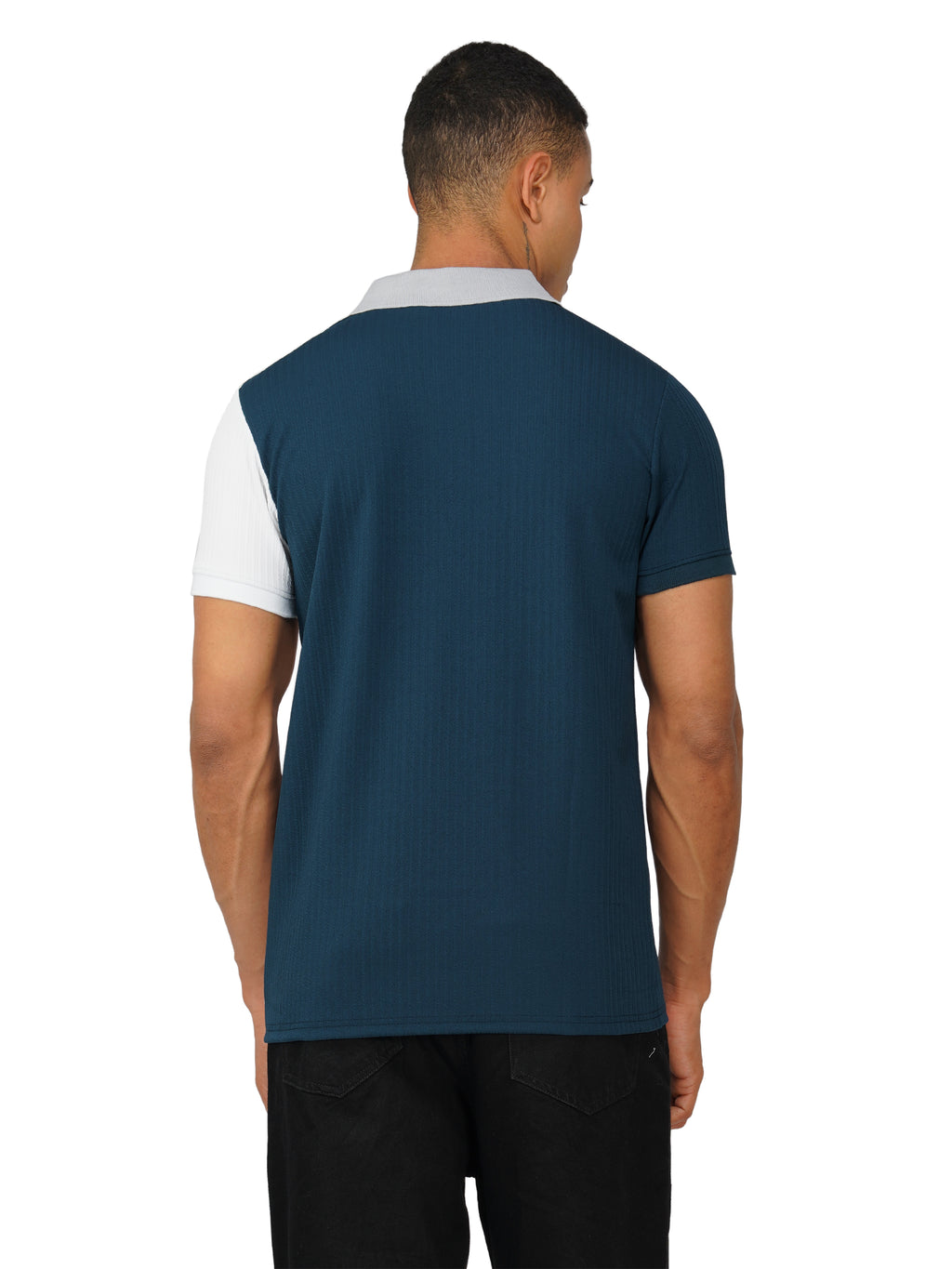 TriTone Zip Polo T-Shirt
