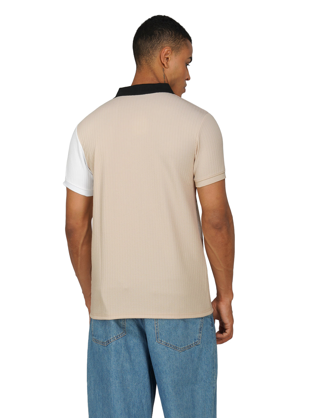 TriTone Zip Polo T-Shirt
