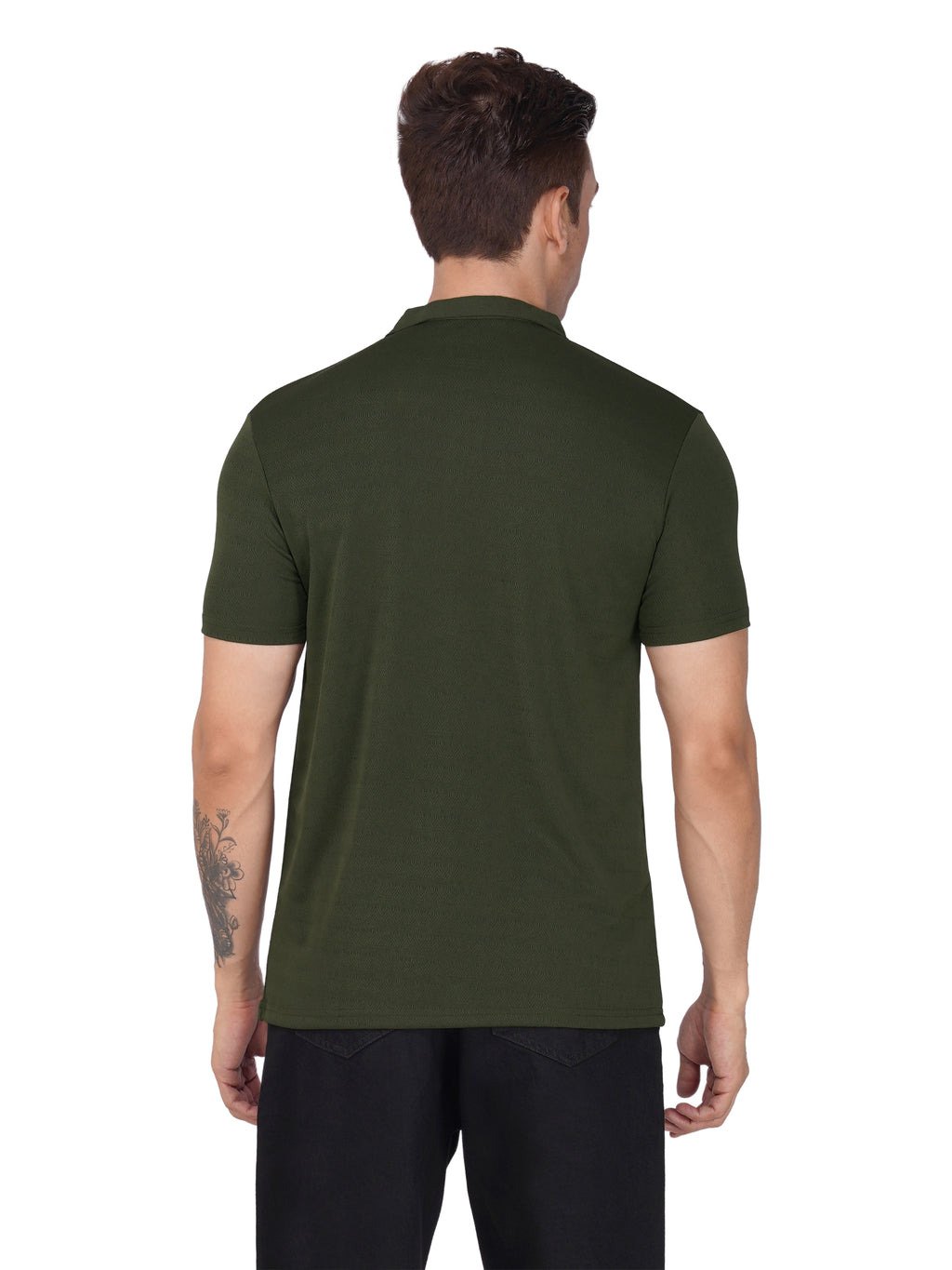 JacquardZip Polo Tee