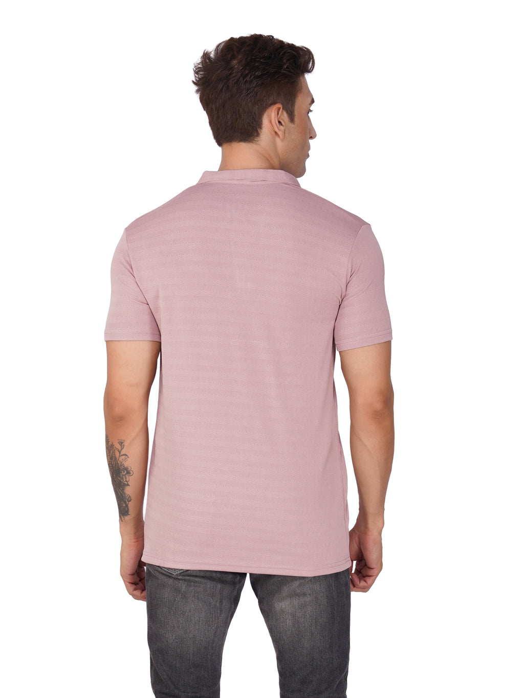 JacquardZip Polo Tee