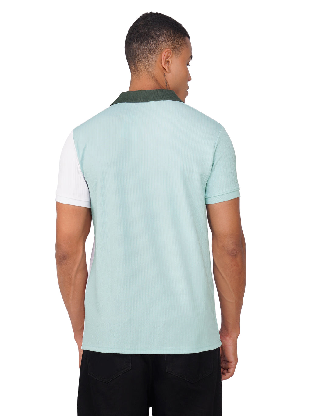 TriTone Zip Polo T-Shirt