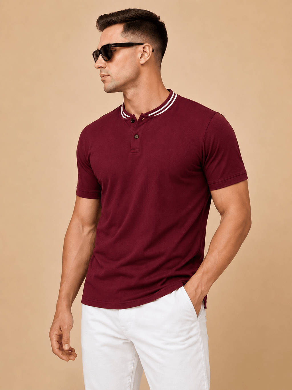 Henley Polo T-Shirt - Klothinc