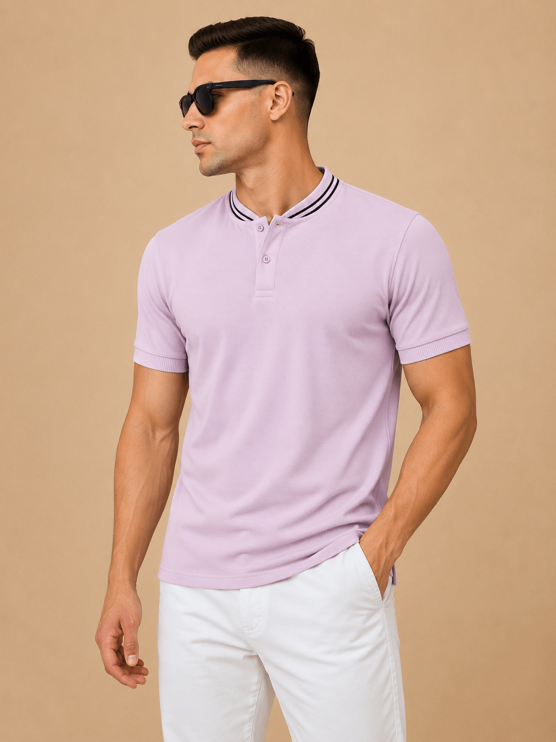 Henley Polo T-Shirt - Klothinc