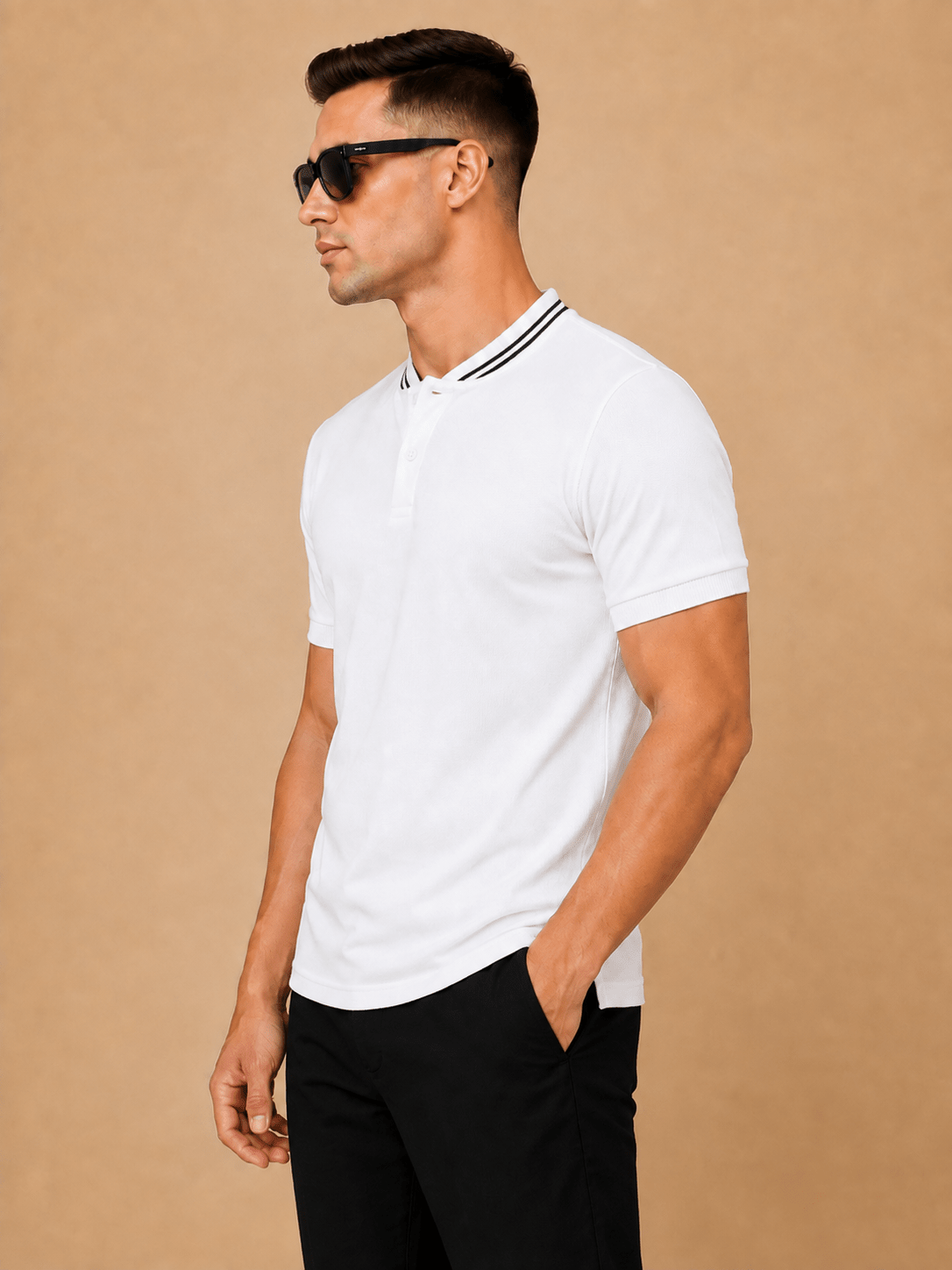 Henley Polo T-Shirt - Klothinc