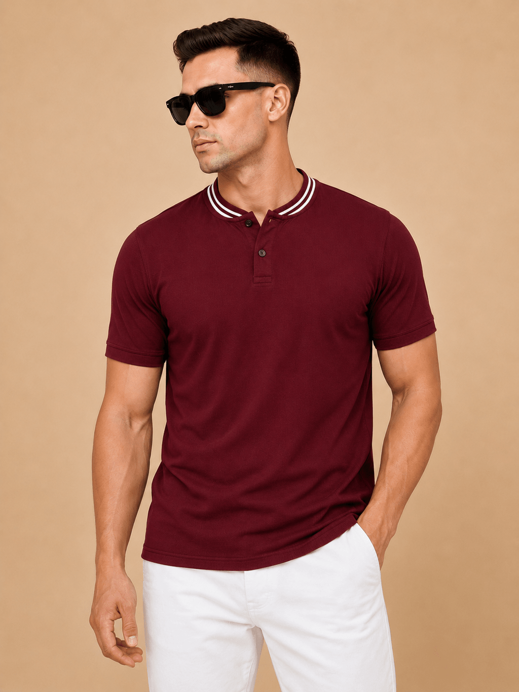 Henley Polo T-Shirt - Klothinc