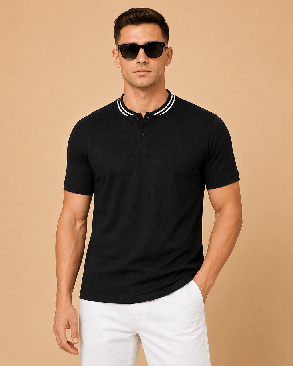 Henley Polo T-Shirt - Klothinc