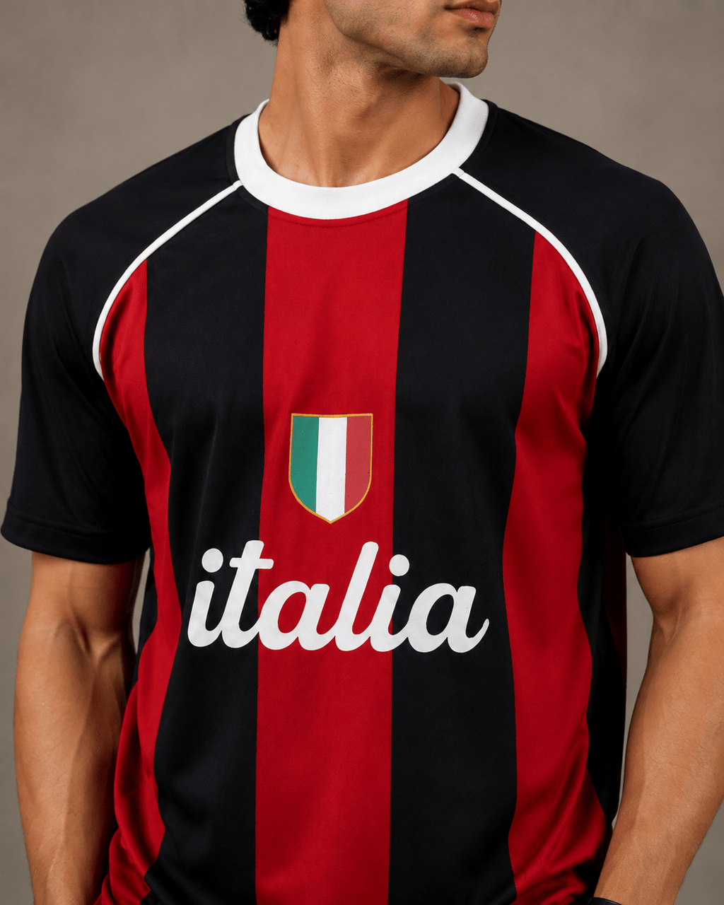 Italia Rossoneri Heritage Football Tee - Klothinc