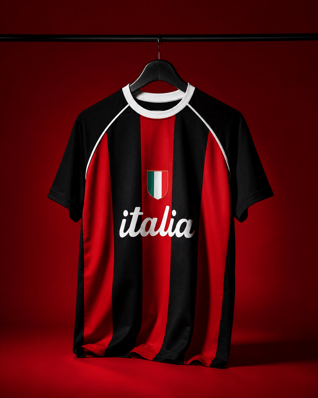 Italia Rossoneri Heritage Football Tee - Klothinc