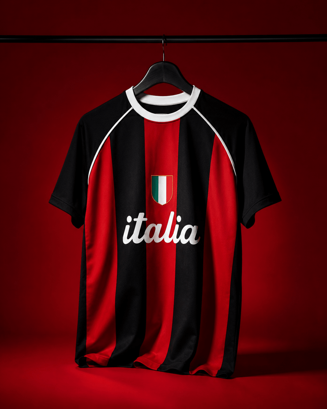 Italia Rossoneri Heritage Football Tee - Klothinc