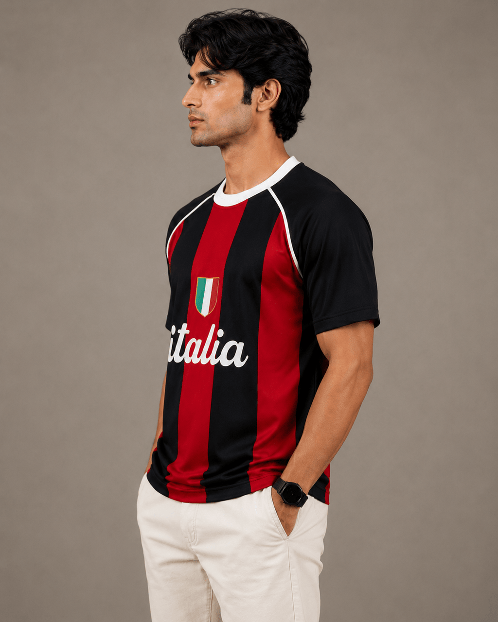 Italia Rossoneri Heritage Football Tee - Klothinc
