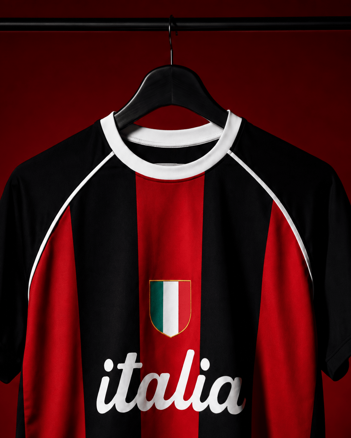 Italia Rossoneri Heritage Football Tee - Klothinc
