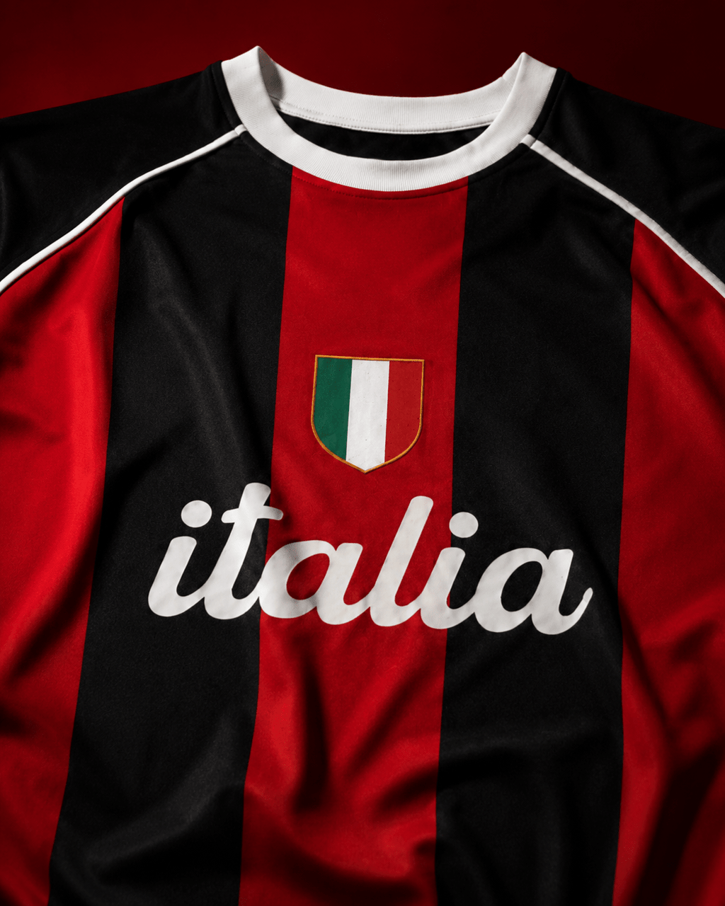 Italia Rossoneri Heritage Football Tee - Klothinc