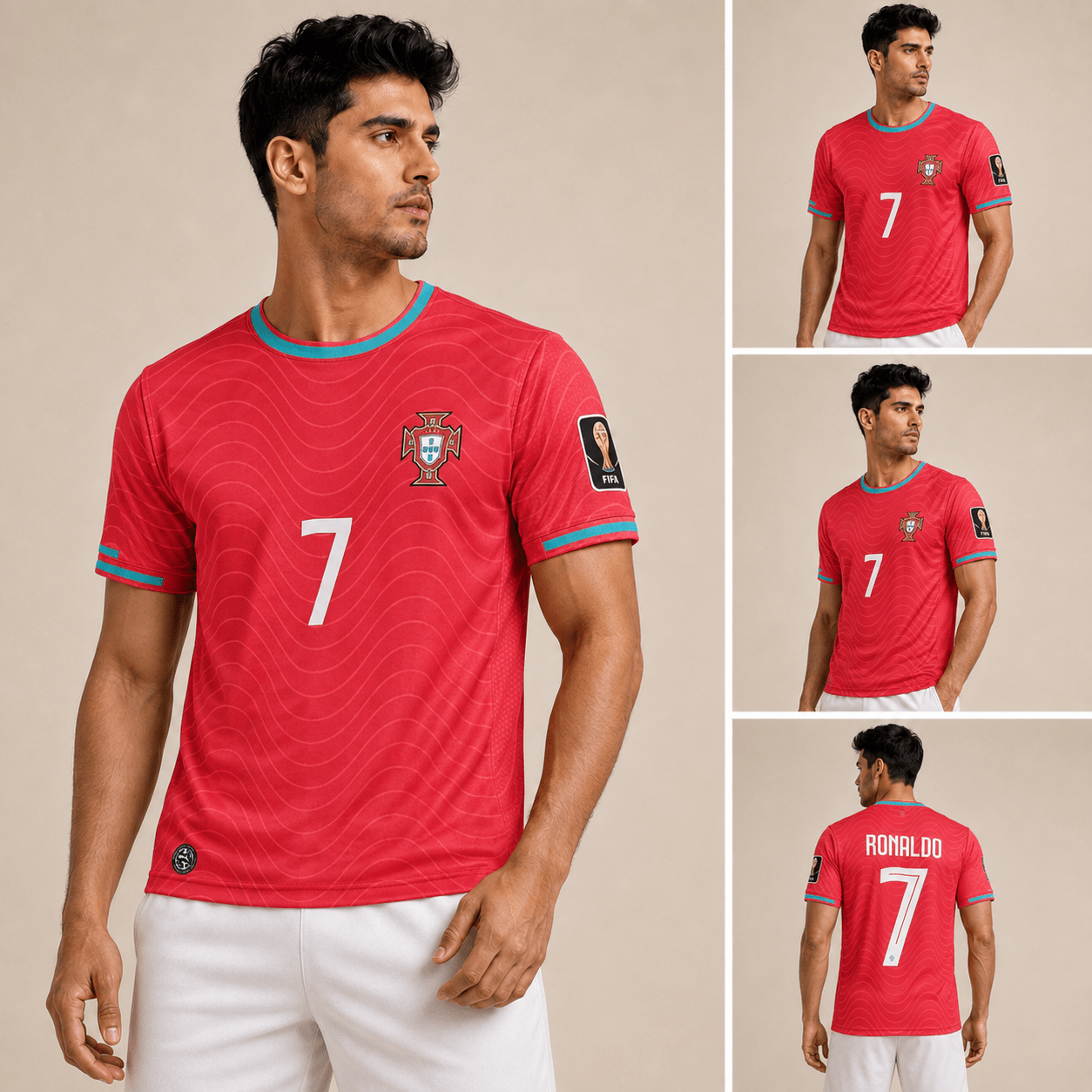 Portugal No. 7 Legacy Football Jersey - Klothinc